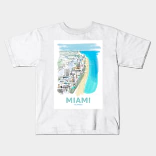 Miami Florida Art Kids T-Shirt